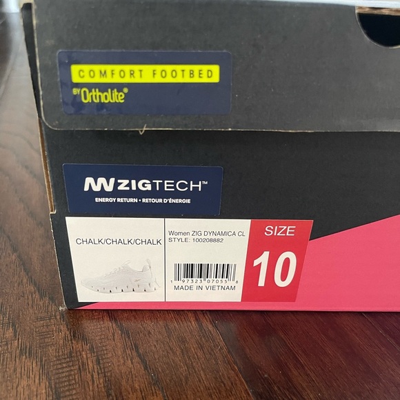 Reebok Zig Dynamica Women's Sneakers - White 10 - Picture 7 of 7